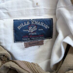 Bill's Khaki's M-2 11-wale corduroy pants in khaki